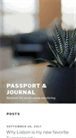 Mobile Screenshot of passportandjournal.com